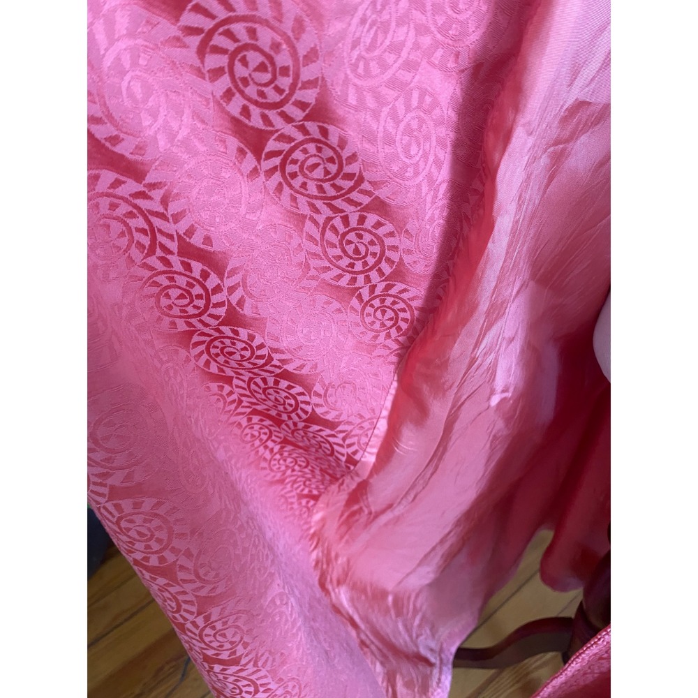 Vintage‎ Coral orange Duster Coat hand made Sz XXL - Picture 6 of 8